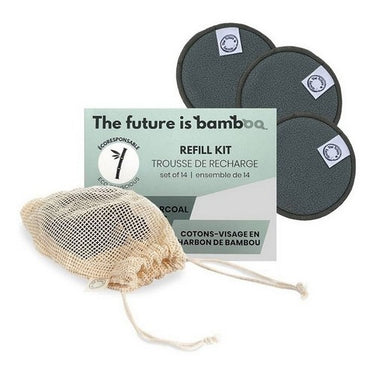 Charcoal Facial Rounds Refill 14 Pack by The Future Is Bamboo