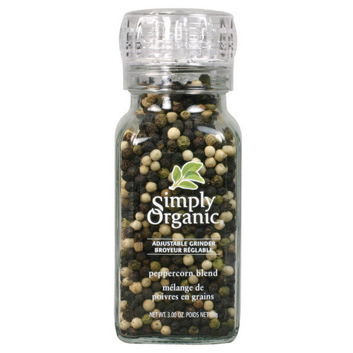 Peppercorn Blend Grinder 85 Grams by Simply Organic
