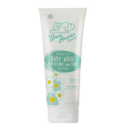 Baby Wash Fragrance Free 240 mL by Green Beaver