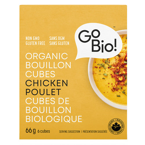 Organic Bouillon Cubes Chicken 66 Grams by GoBio!