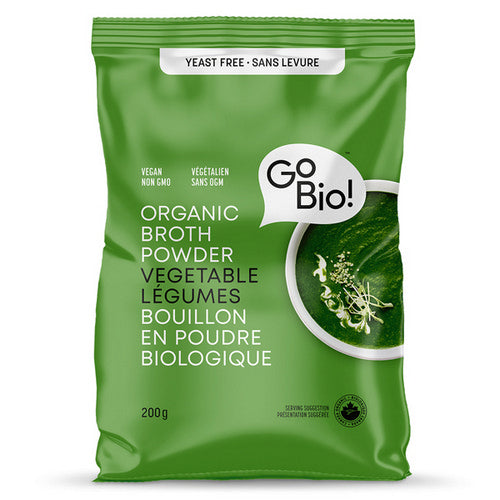 Organic Broth Powder Vegetable 200 Grams by GoBio!