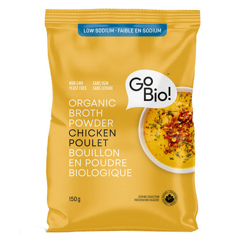 Organic Broth Powder Chicken 150 Grams by GoBio!