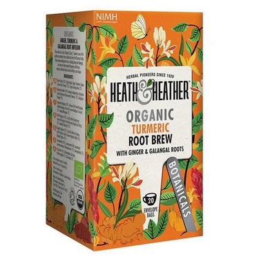 Organic Turmeric Root Brew 20 Bags by Heath & Heather