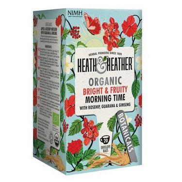 Organic Bright & Fruity Morning Time 20 Bags by Heath & Heather