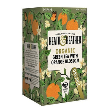 Organic Green Tea with Orange Blossom 20 Bags by Heath & Heather