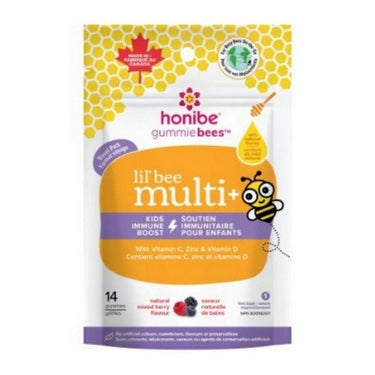 Multi+ Kids Immune Boost Mixed Berry 14 Count by Honibe