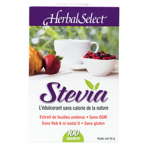 Original Stevia Extract Packet 100 Packets by Herbal Select