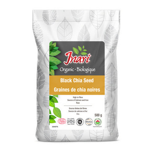 Organic Black Chia Seed 500 Grams by Inari