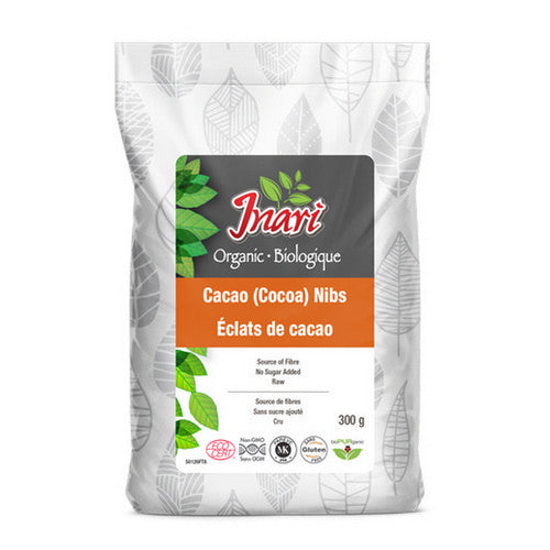 Organic Raw Cacao Nibs 300 Grams by Inari