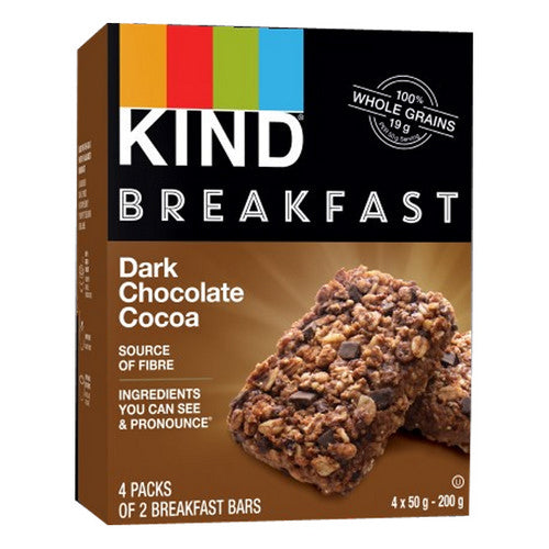 Dark Chocolate Breakfast Bar 4 Packs by Kind