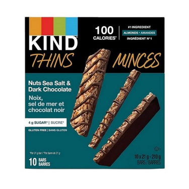 Nuts Sea Salt & Dark Chocolate Bar 210 Grams by Kind