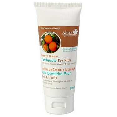 Orange Cream Toothpaste For Kids 90 mL by Newco Natural Technology