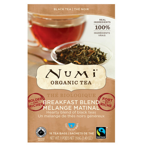 Organic Breakfast Blend Tea 18 Count by Numi