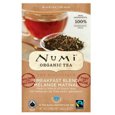 Organic Breakfast Blend Tea 18 Count by Numi