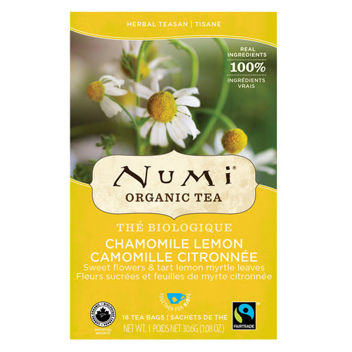 Organic Chamomile Lemon Tea 18 Count by Numi