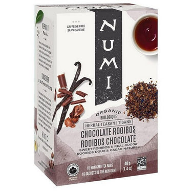 Organic Chocolate Rooibos Tea 16 Count by Numi