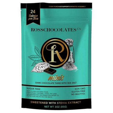 Dark Chocolate Mini Sea Salt 85 Grams by Rosschocolate