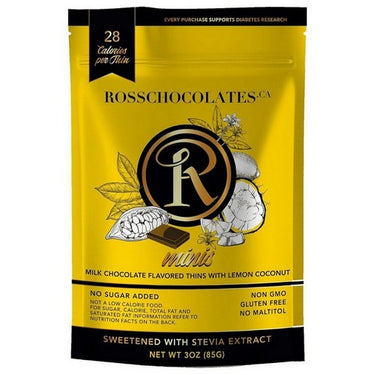 Mini Milk Chocolate Lemon Coconut 85 Grams by Rosschocolate