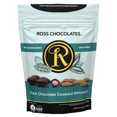 Dark Chocolate Covered Almonds 120 Grams by Rosschocolate