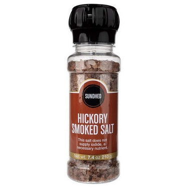 Hickory Smoked Salt Grinde 210 Grams by Sundhed