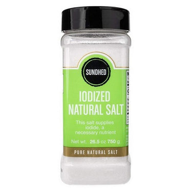 Himalayan White Ionized Salt Fine Jar 750 Grams by Sundhed