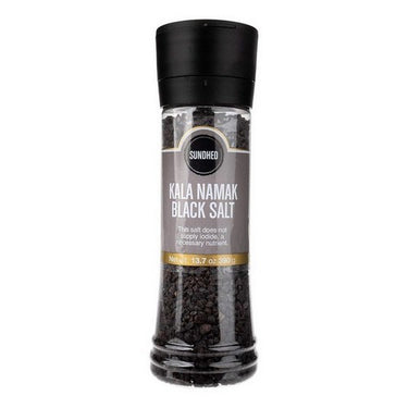 Black Rock Salt Kala Namak Course in Grinder 390 Grams by Sundhed