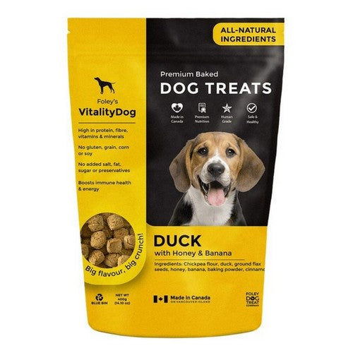 Duck with Honey and Banana 400 Grams by Vitality Dog
