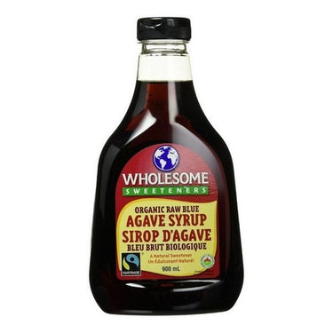 Organic Raw Blue Agave Syrup 900 mL by Wholesome