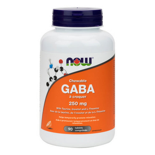 GABA Chewable 90 Tablets by Now