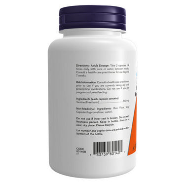 Taurine 100 VegCaps by Now