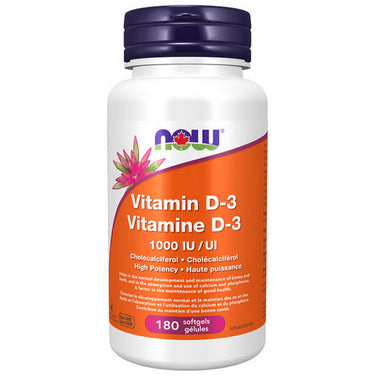 Vitamin D-3 180 Softgels by Now