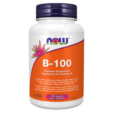 B-100 B Vitamin Supplement 100 VegCaps by Now