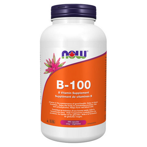 B-100 B Vitamin Supplement 250 Veg Capsules by Now