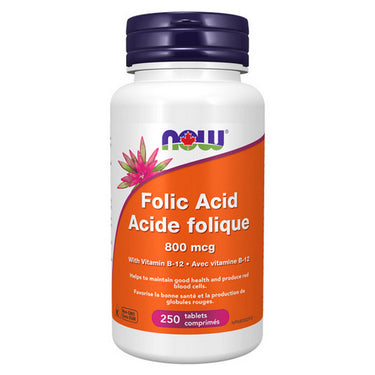 Folic Acid 250 Tablets by Now