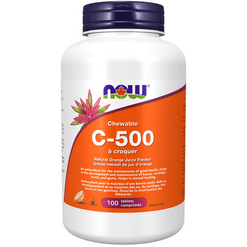C-500 Orange 100 Chewable Tablets by Now