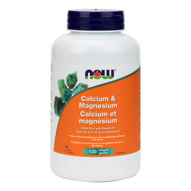 Calcium And Magnesium With Zinc And Vitamin D 120 Softgels by Now