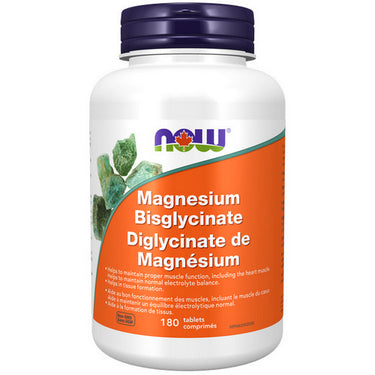 Magnesium Bisglycinate 180 Tablets by Now