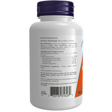 Krill Oil 120 Softgels by Now