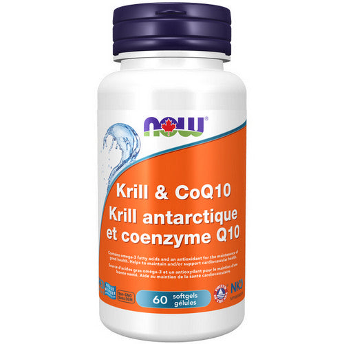 Krill & CoQ10 60 Softgels by Now