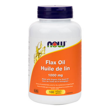 Organic Flax Oil 100 Softgels by Now