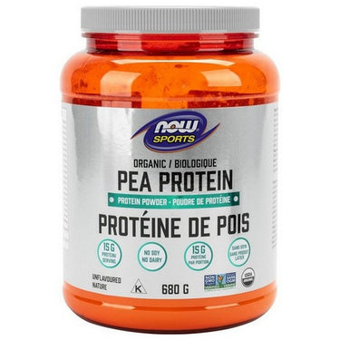 Organic Pea Protein Unflavoured 680 Grams by Now