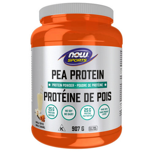 Pea Protein Non-GMO Vegan Vanilla Toffee 907 Grams by Now