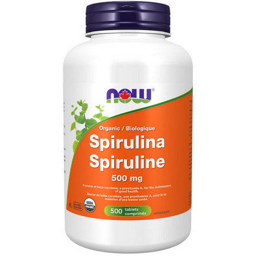 Organic Spirulina 500 Tabs by Now