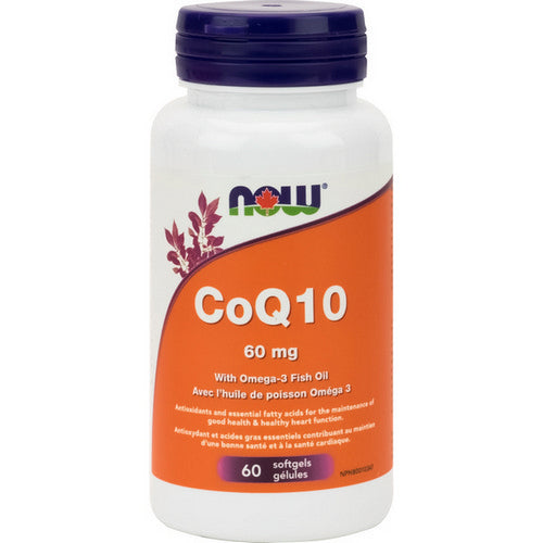 CoQ10 with Lecithin Fish Oil 60 Softgels by Now