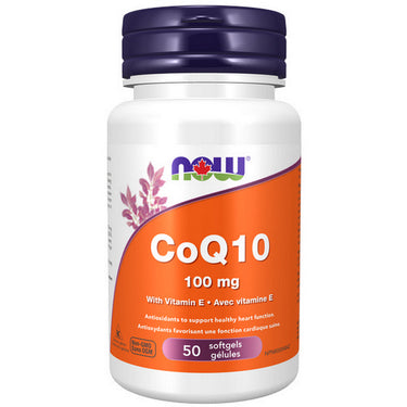 CoQ10 with Vitamin E 50 Softgels by Now