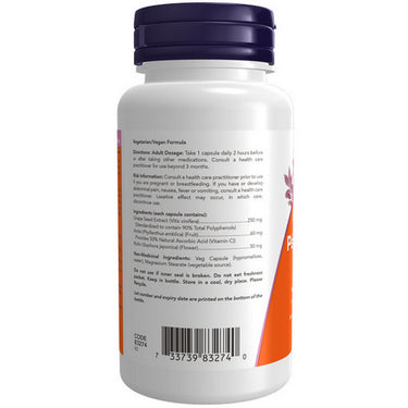 Now, Grape Seed Extract, 250mg, 90 VegCaps