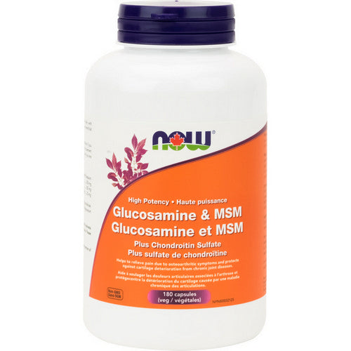Glucosamine & MSM + Chondroitin Sulfate 180 VegCaps by Now