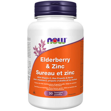 Elderberry and Zinc Lozenges 30 Count by Now