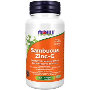 Sambucus Elder Zinc-C 60 Count by Now