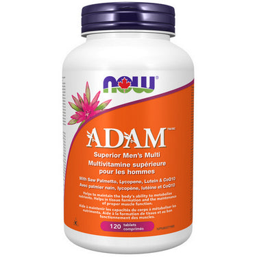 ADAM Superior Men's Multi (iron free) 120 Tabs by Now